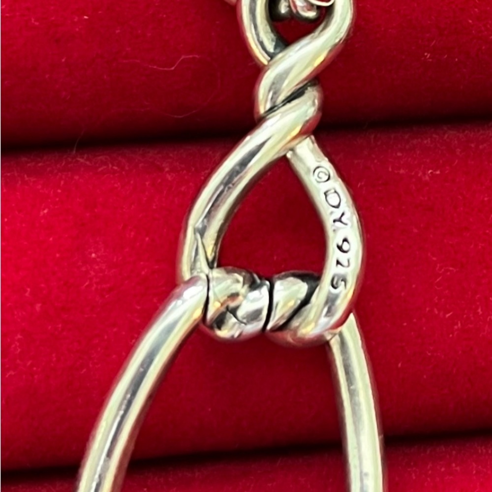 DAVID YURMAN Continuance 925 Sterling Silver pierced earrings - Picture 2 of 6